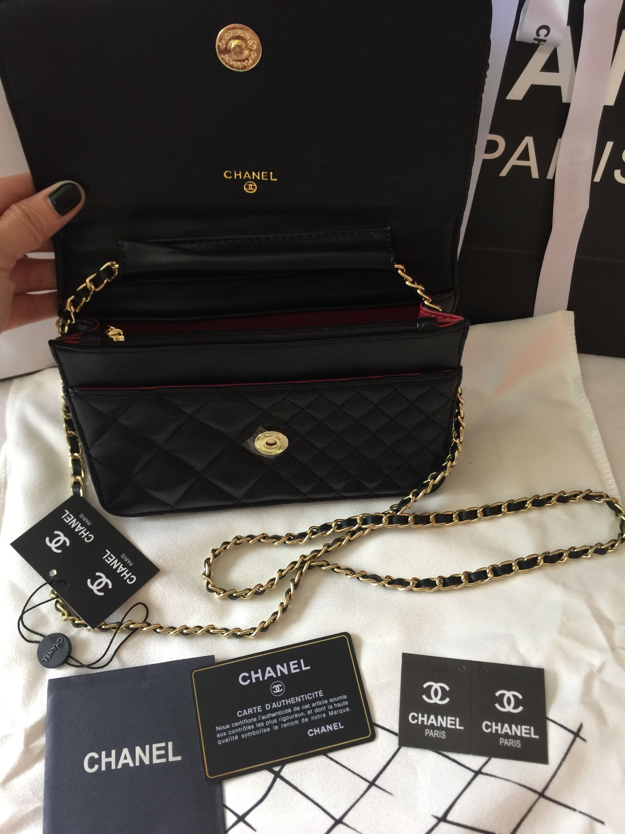 chanel wallet on chain, luxury, bags & wallets
