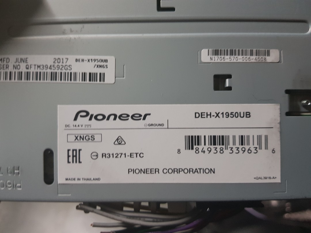 pioneer deh-x1950ub