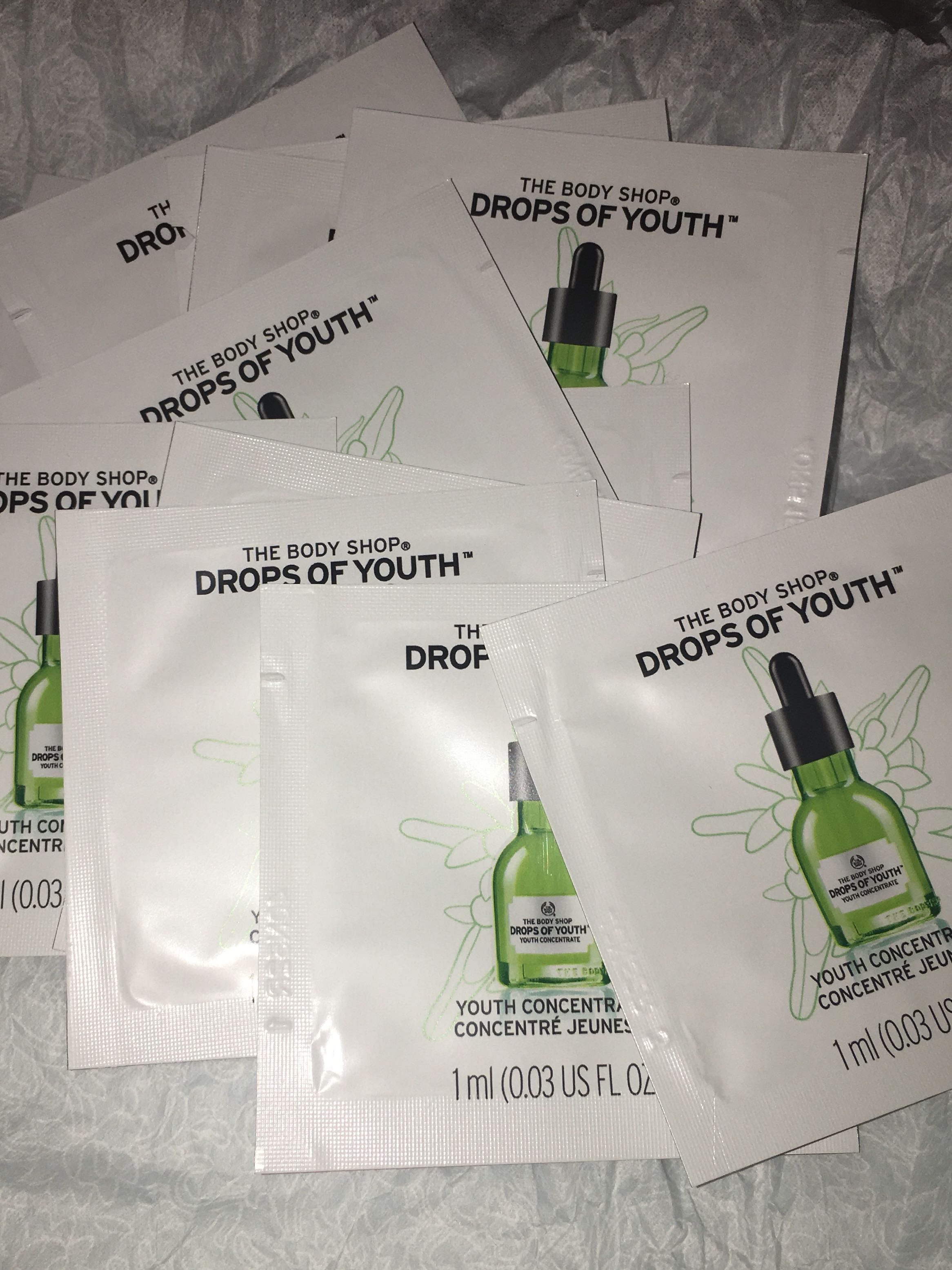 the body shop sample drops of youth concentrate 13ml