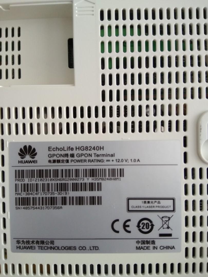 huawei echolife hg8240h modem