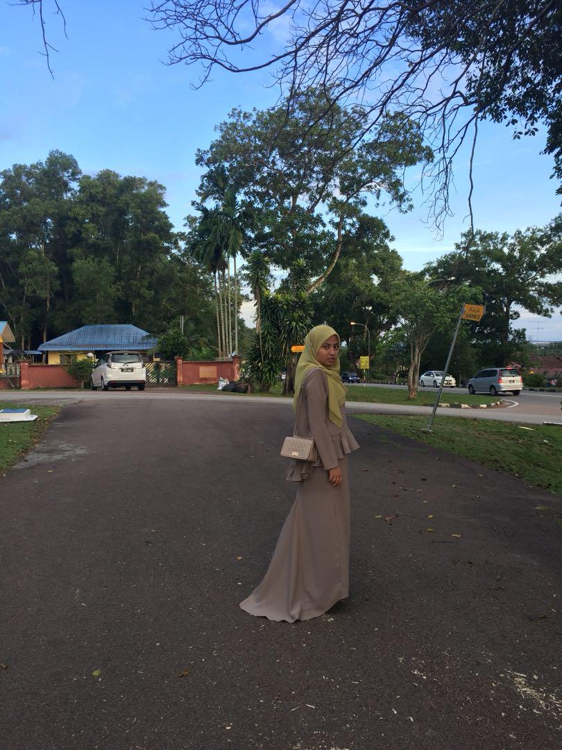 Icahfa Kurung Dull Nude Women S Fashion Muslimah Fashion Baju