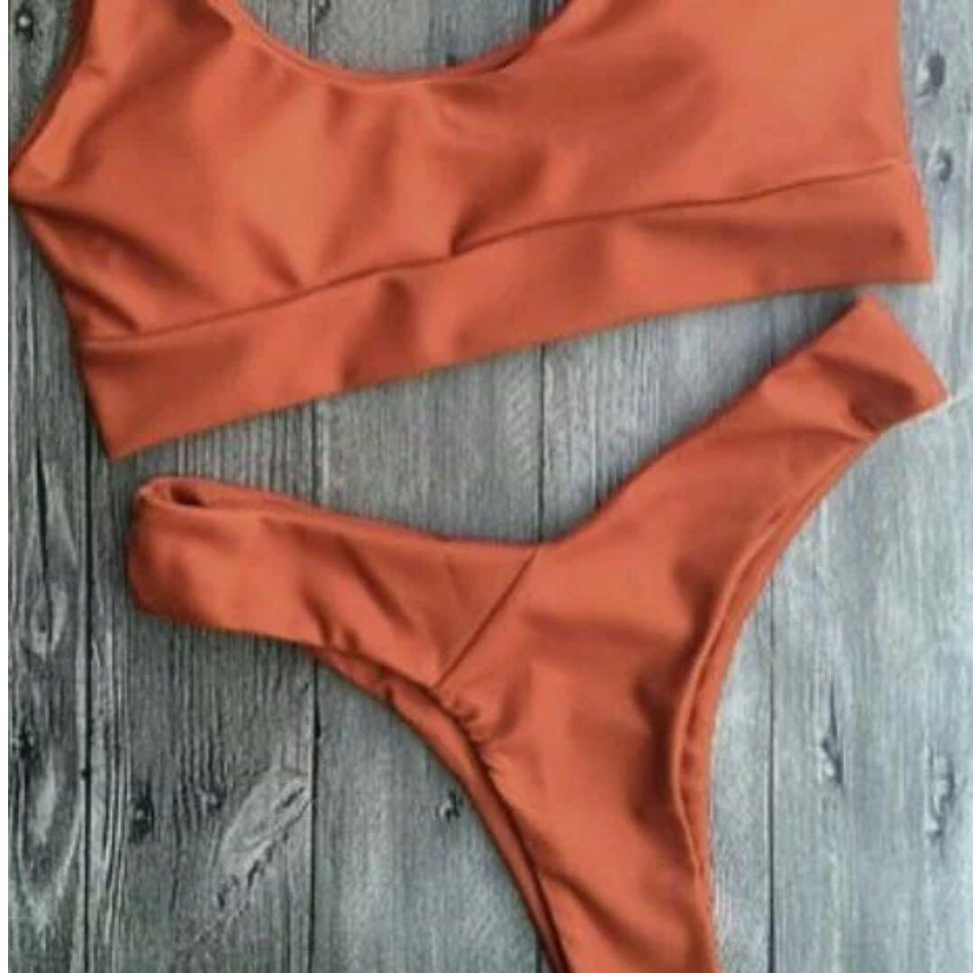 Cheeky Burnt Orange Bikini Women S Fashion Swimwear Bikinis