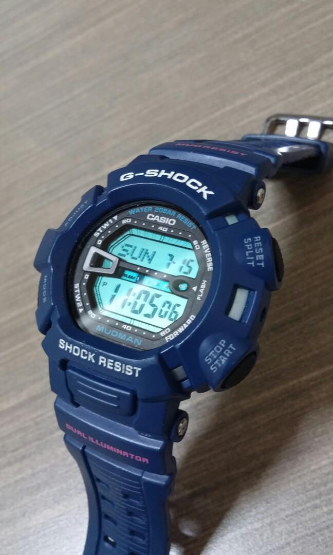 shockresist,shockresist手表 casio g-shock mudman g-9000mx-2 blue mud resist