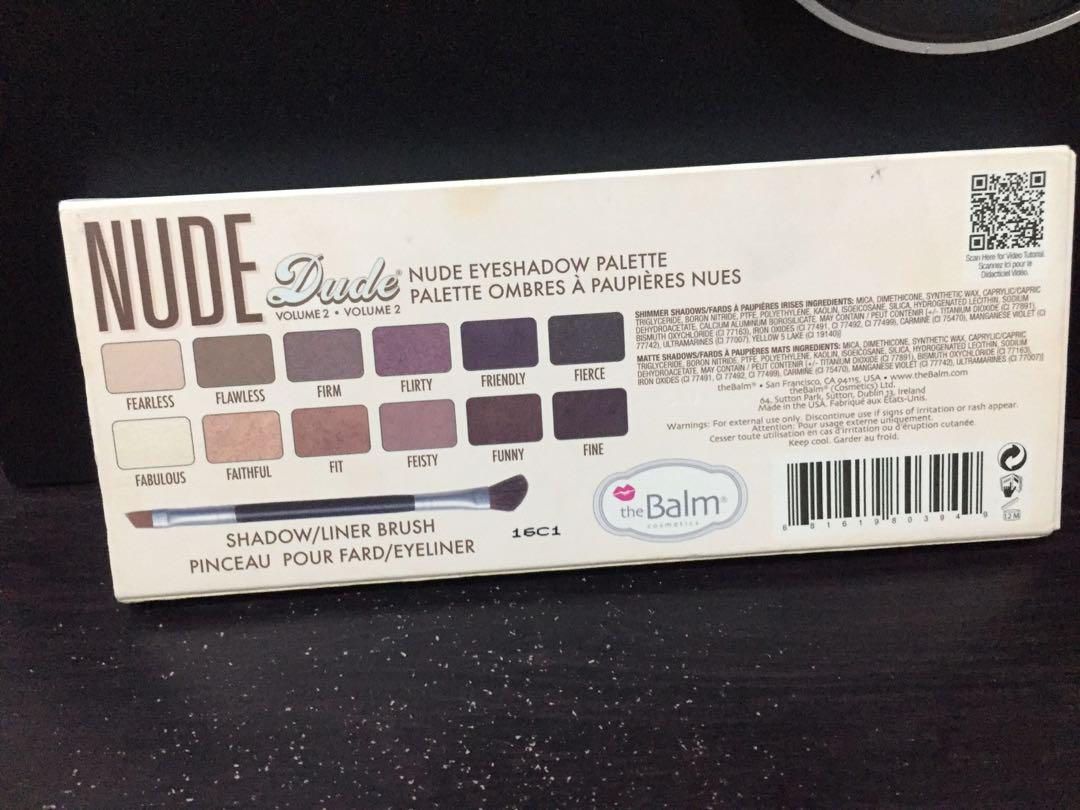 The Balm Nude Dude Palette Kesehatan Kecantikan Rias Wajah Di Carousell