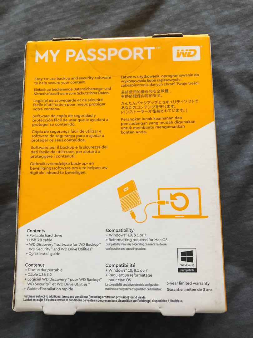 wd my passport 1tb