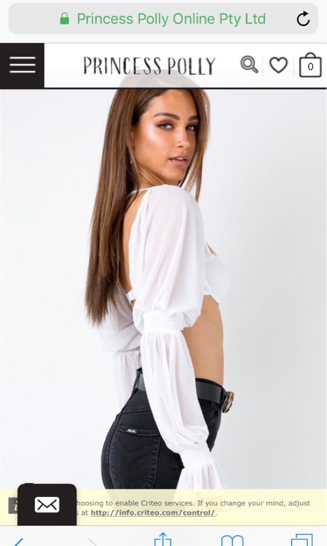 princesspolly,brokenprincess princess polly mesh bralette long-sleeve
