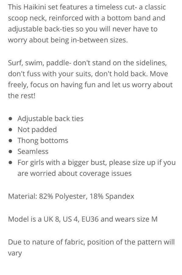 Reduced Bn Haikini Reversible Bikini Women S Fashion Swimwear