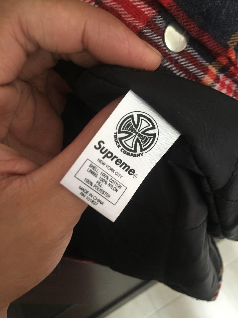 Supreme Independent Fuck The Rest Flannel Men S Fashion Tops Sets Tshirts Polo Shirts On
