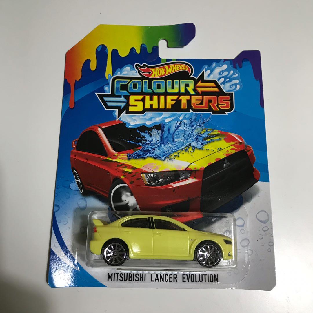 Hot Wheels Colour Shifters Yellow Mitsubishi Lancer Evolution Ex Hobbies Toys Toys Games