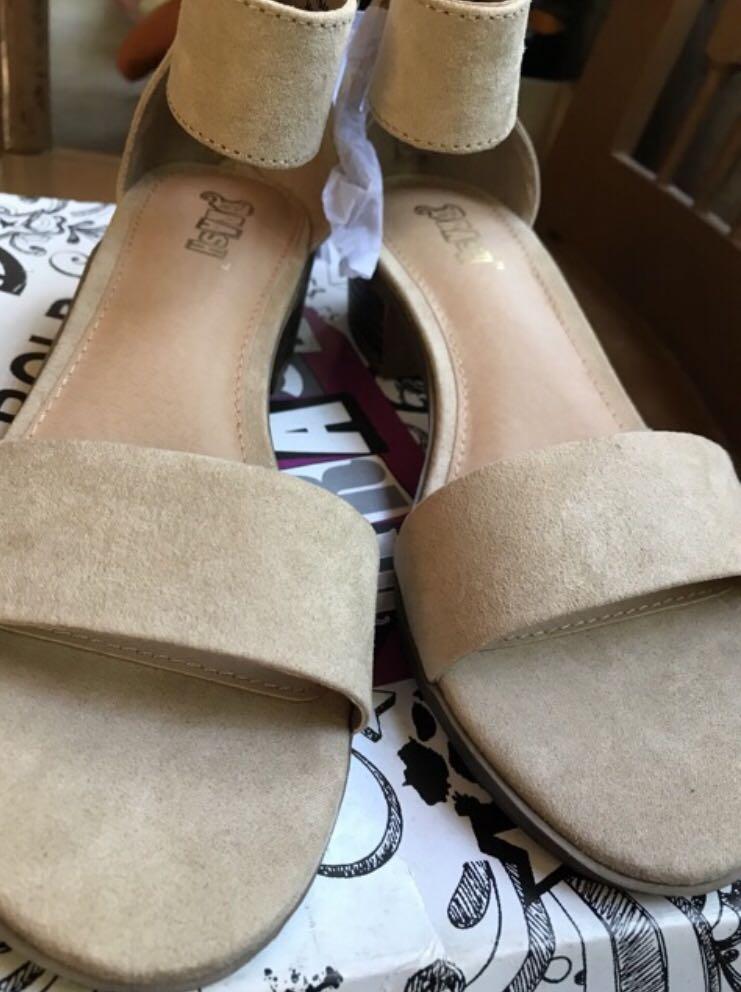 BRASH Block Heel Nude By PAYLESS Women S Fashion Footwear Slippers