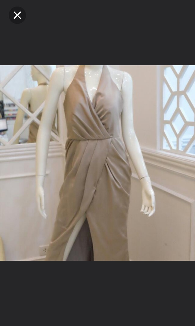 Champagne Nude Gown Women S Fashion Dresses Sets Evening Dresses Gowns On Carousell