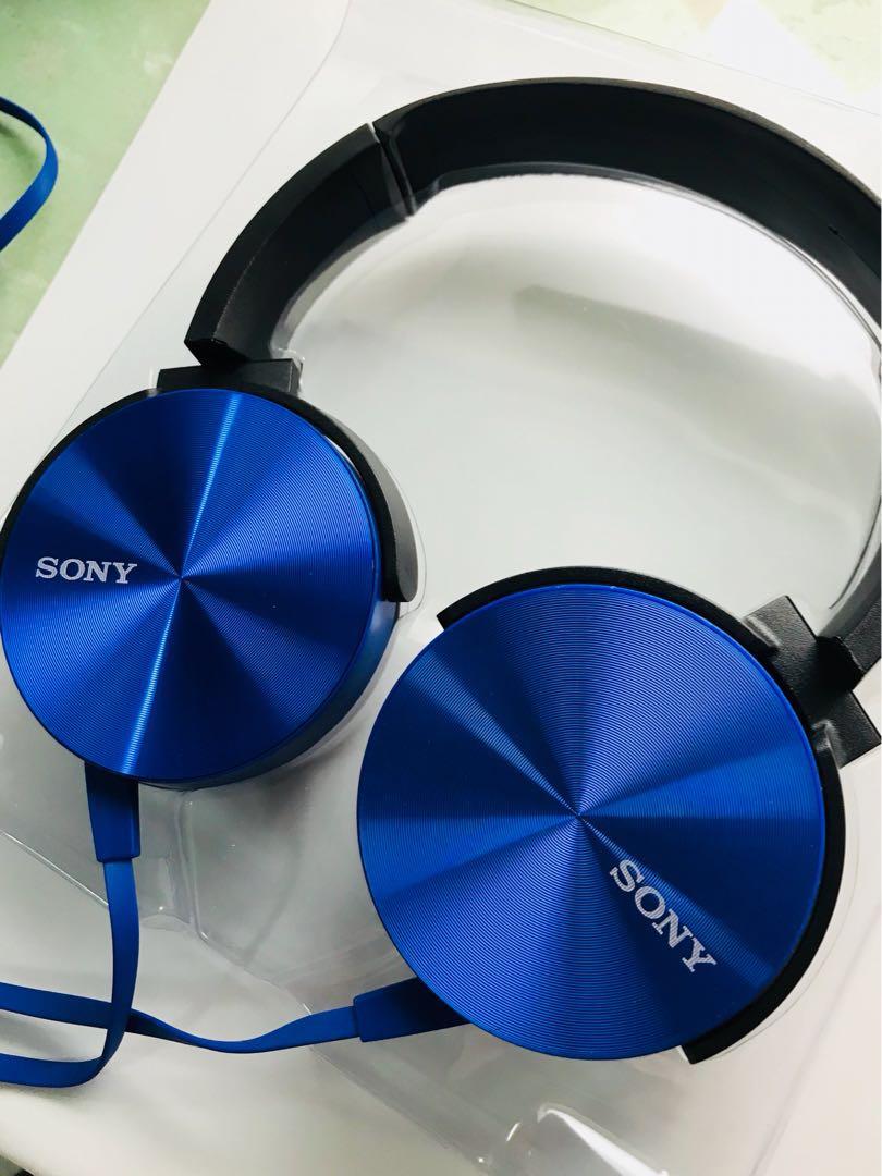 sony extra bass重低音耳机 mdr-xb450ap