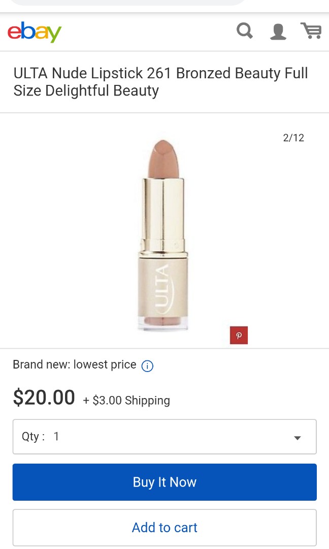Ulta Bronzed Beauty Nude Lipstick Beauty Personal Care Face Makeup On Carousell