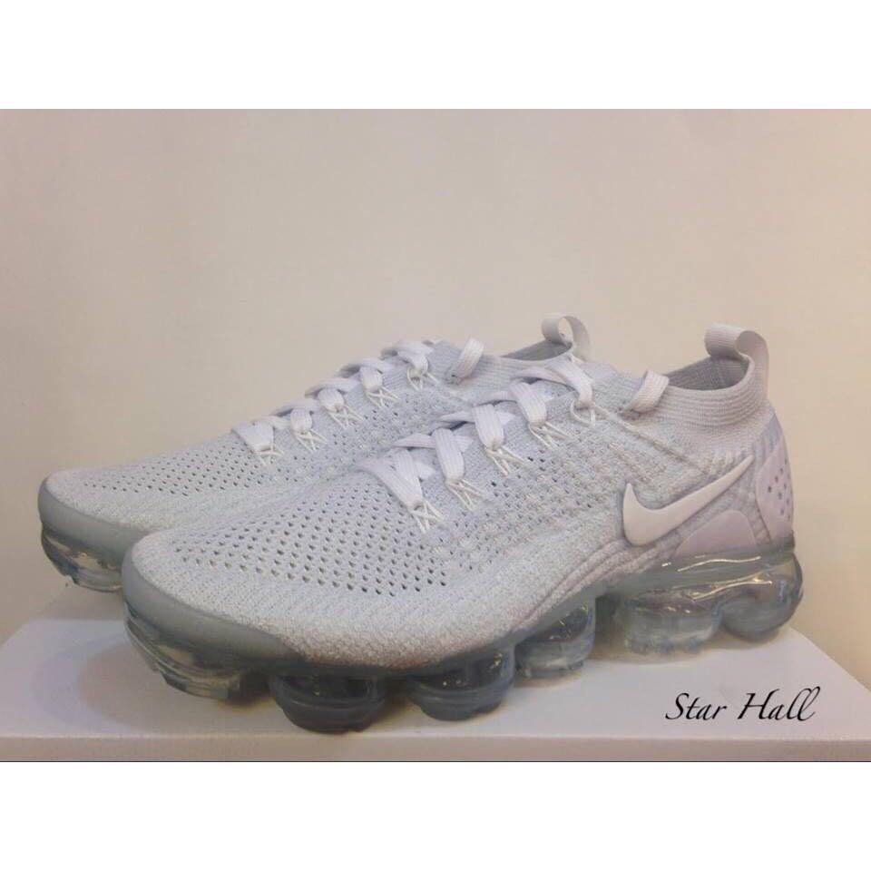 nike air vapormax flyknit 2 全白 编织 942843-100