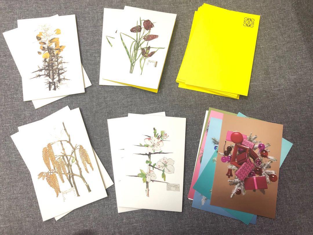 loewe greeting card post card envelopes gift set 罗意威信封贺卡
