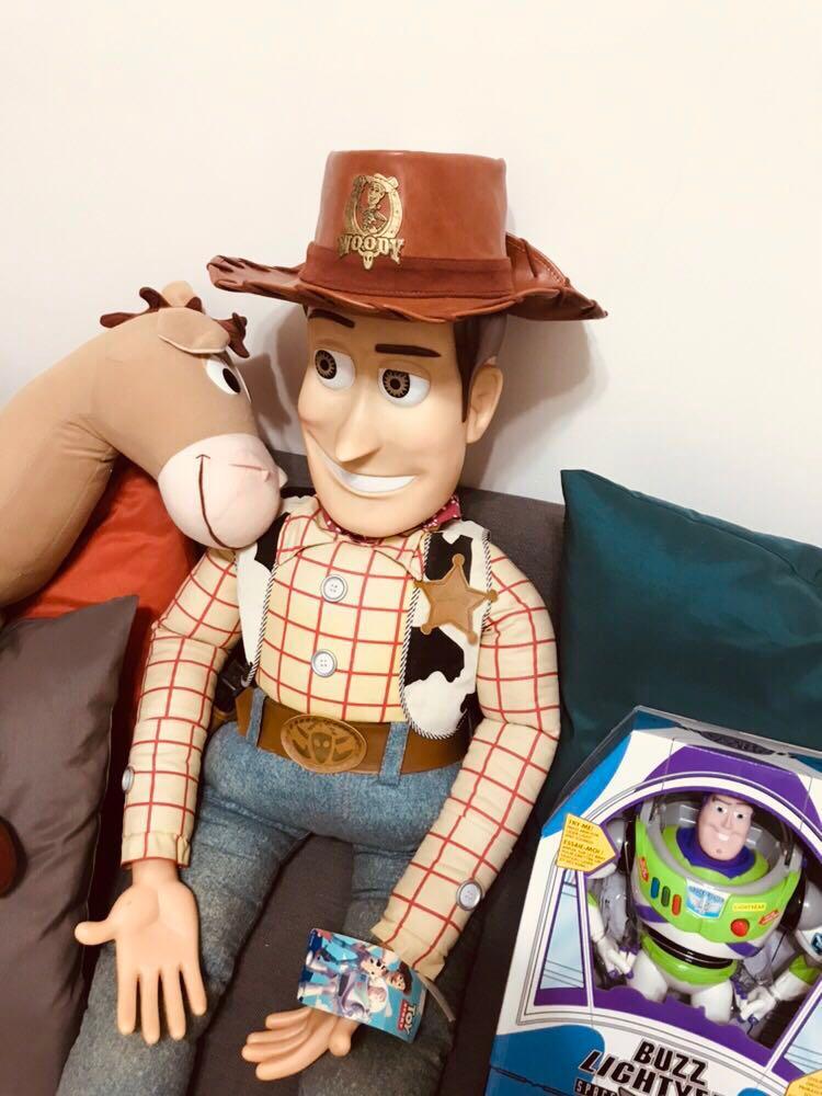 迪士尼 超大 胡迪 woody 玩具总动员 disney 等身 加拿大 绝版正品 to