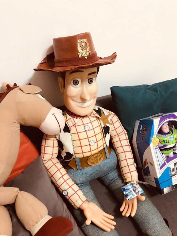 迪士尼 超大 胡迪 woody 玩具总动员 disney 等身 加拿大 绝版正品
