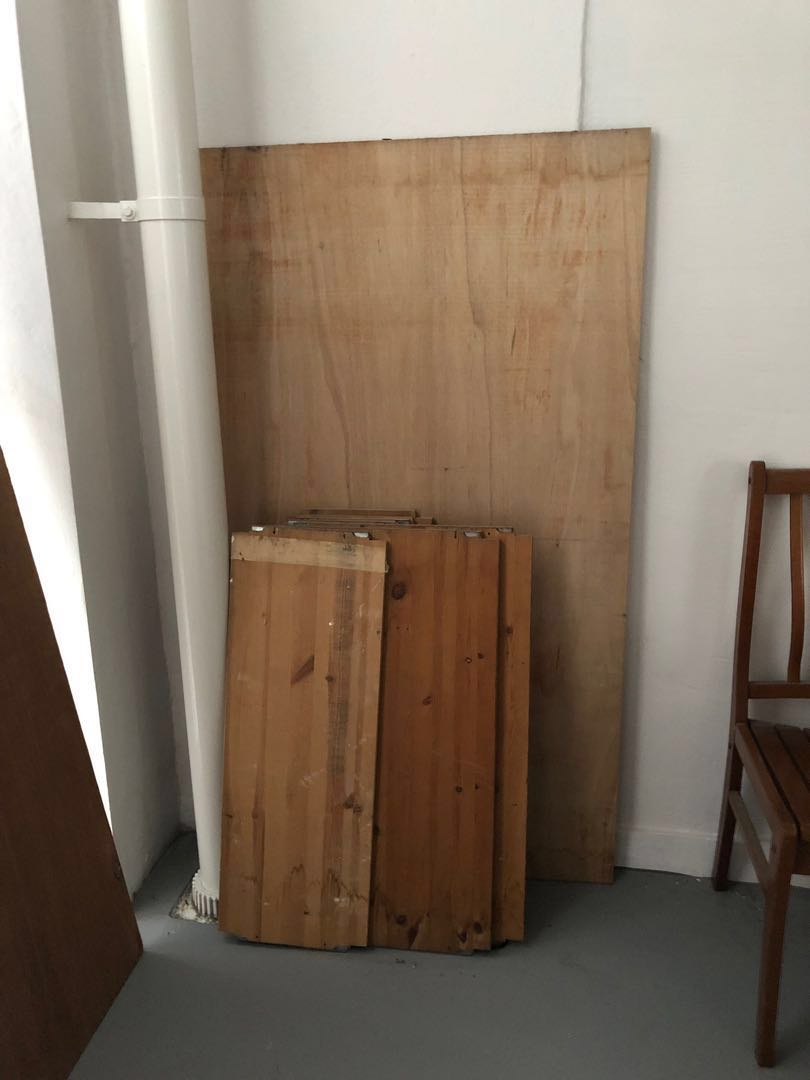 2 Single Bed Plywood 7 Wood Shelves Furniture Others On Photo