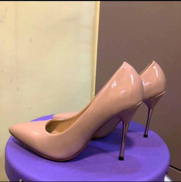 Parisian Nude High Heels Women S Fashion Footwear Heels On Carousell
