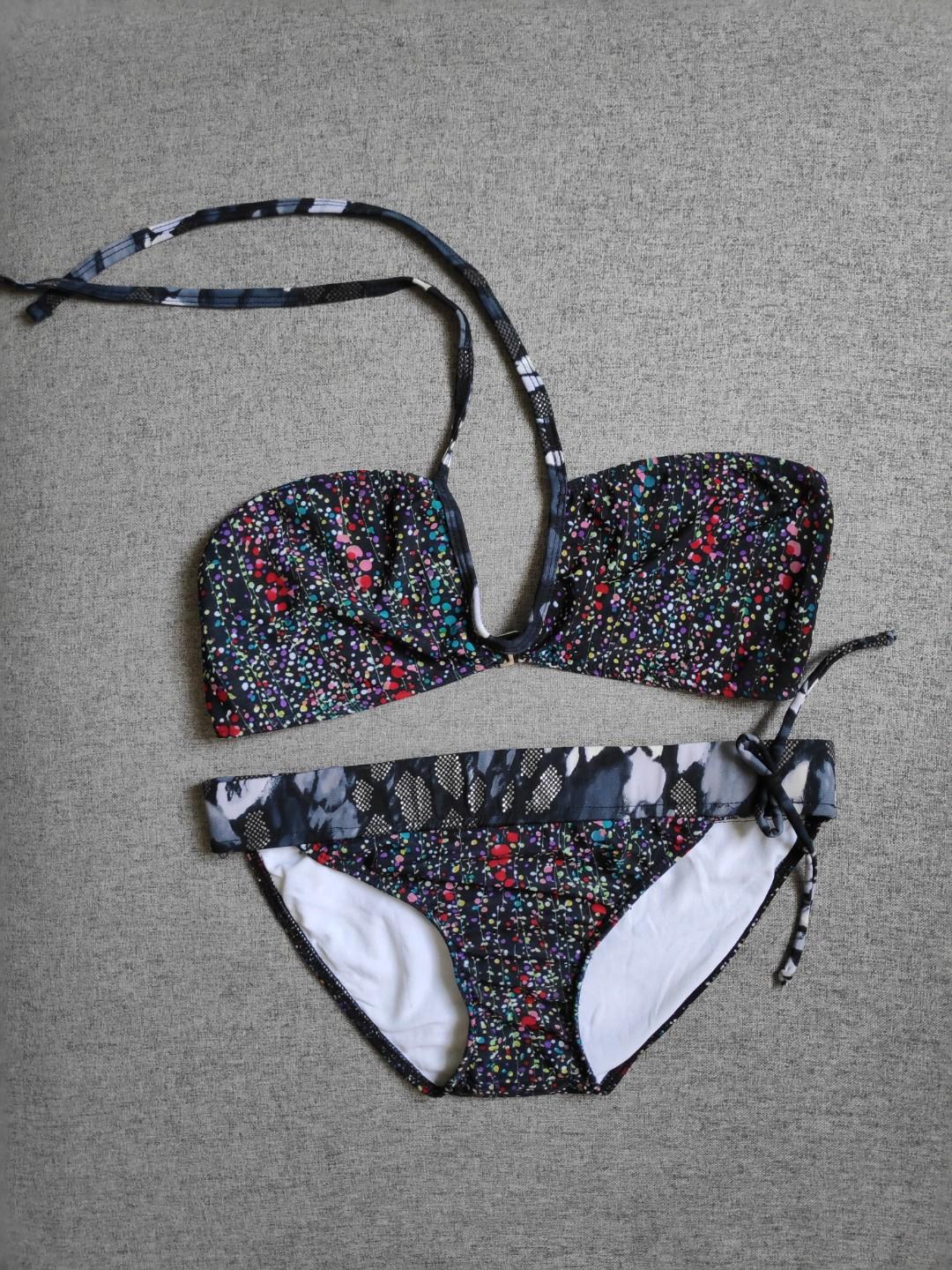 Folded Hung Bikini Swimsuit Piece Women S Fashion Swimwear