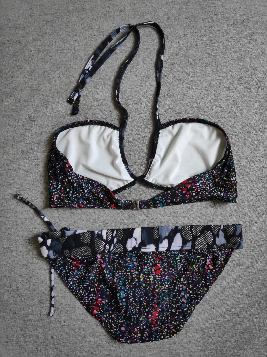 Folded Hung Bikini Swimsuit Piece Women S Fashion Swimwear