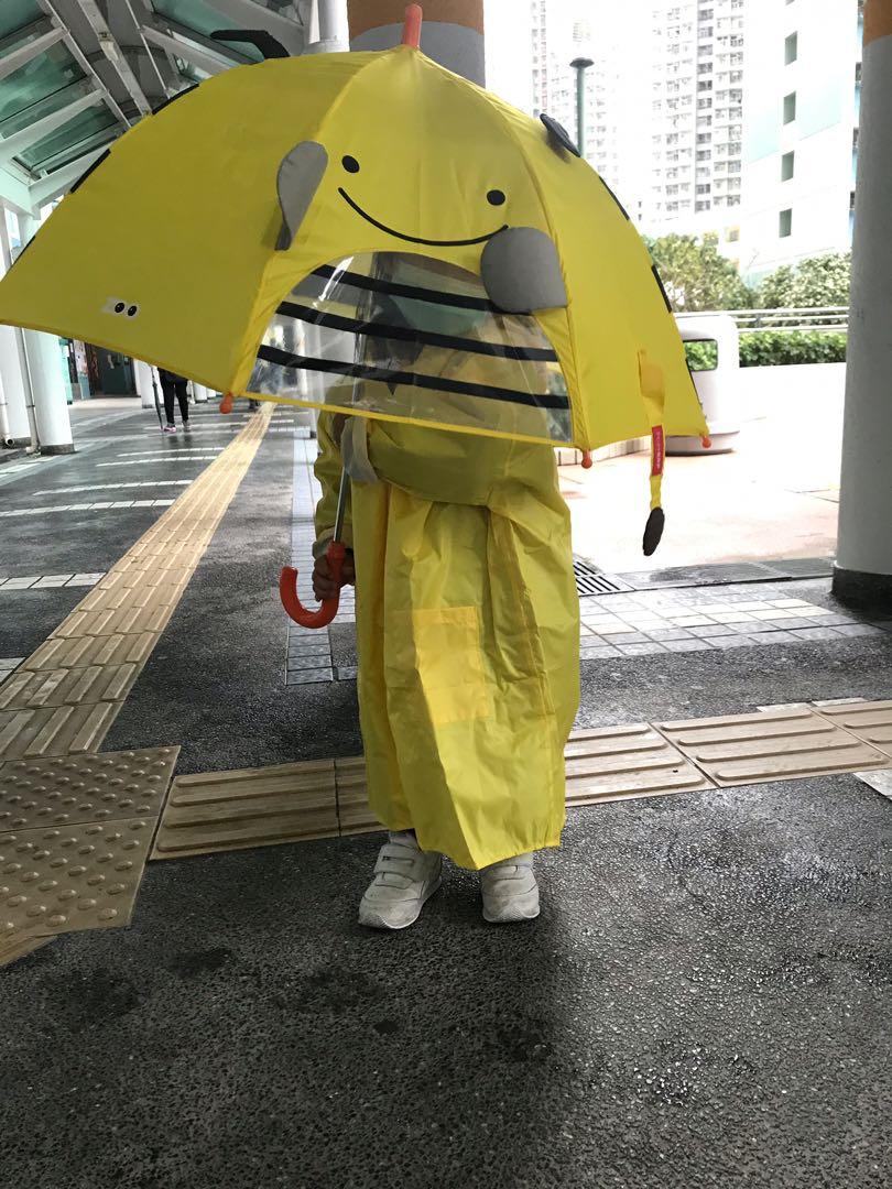 可爱恐龙造型 儿童雨衣 动物雨伞 遮光挡雨