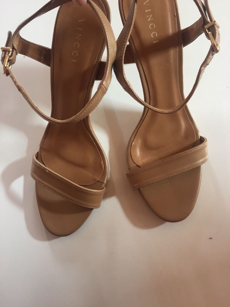 Vincci Nude Heel Women S Fashion Footwear Heels On Carousell