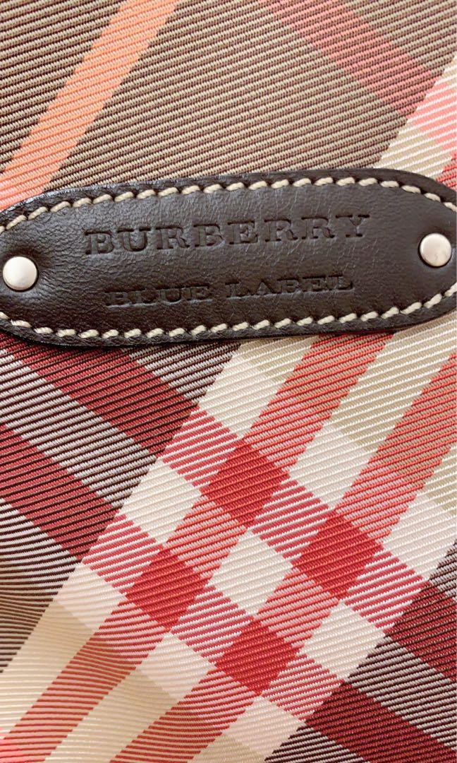 超新的 burberry bluelabel 蓝标 正品 托特包 肩背包