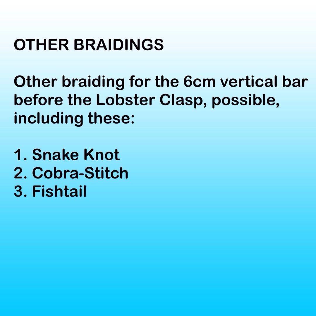 & a breakaway clasp [6cm braided bar version; handmade gifts
