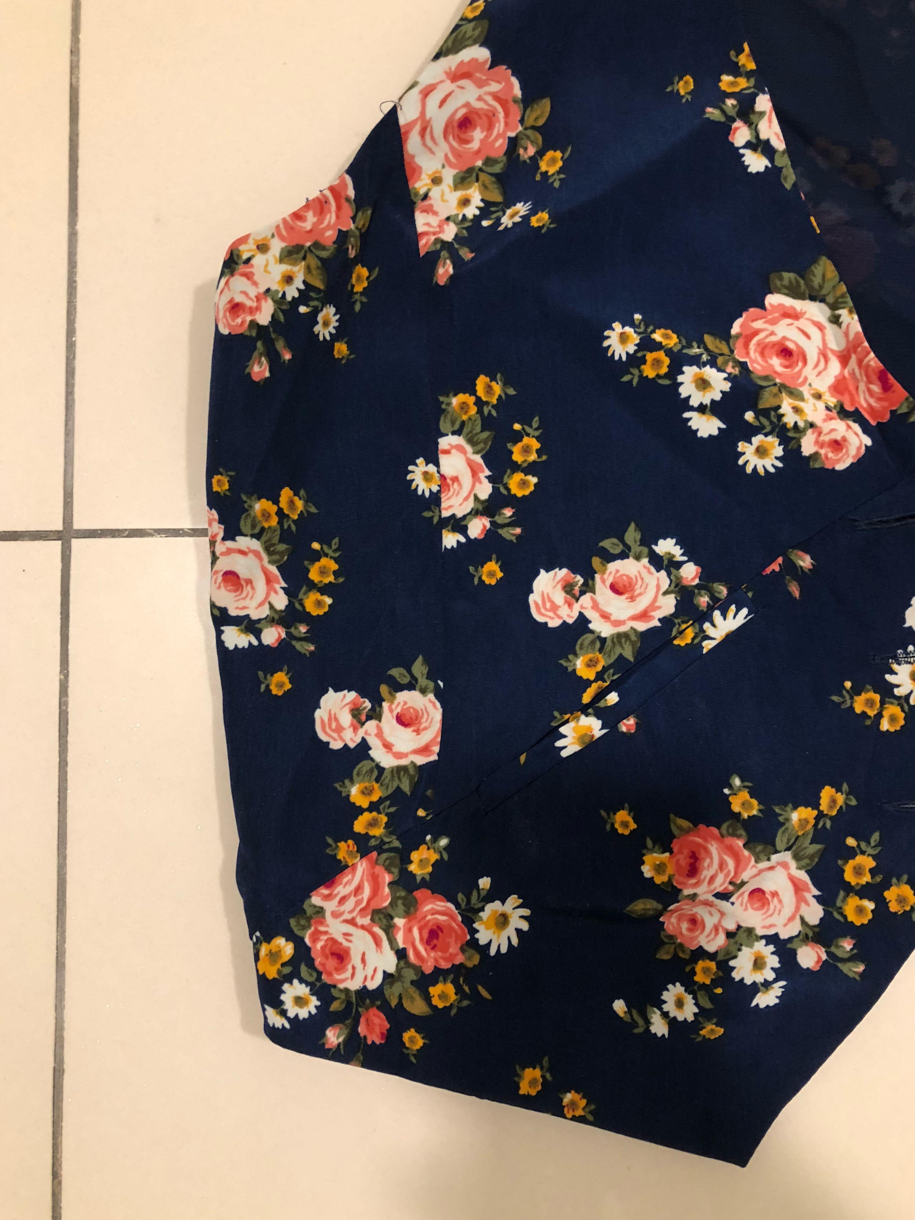 floral prints vest