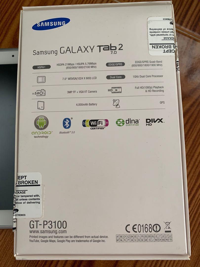 samsung galaxy tab 2 7.0 (gt-p3100) in white