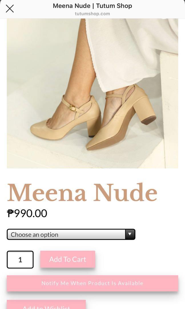 Tutum Meena Nude Heels Women S Fashion Footwear Heels On Carousell