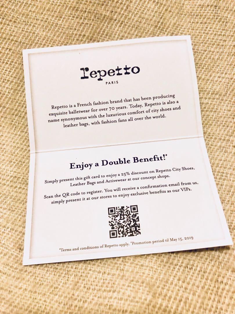 repetto香水 & gift card (25%off)