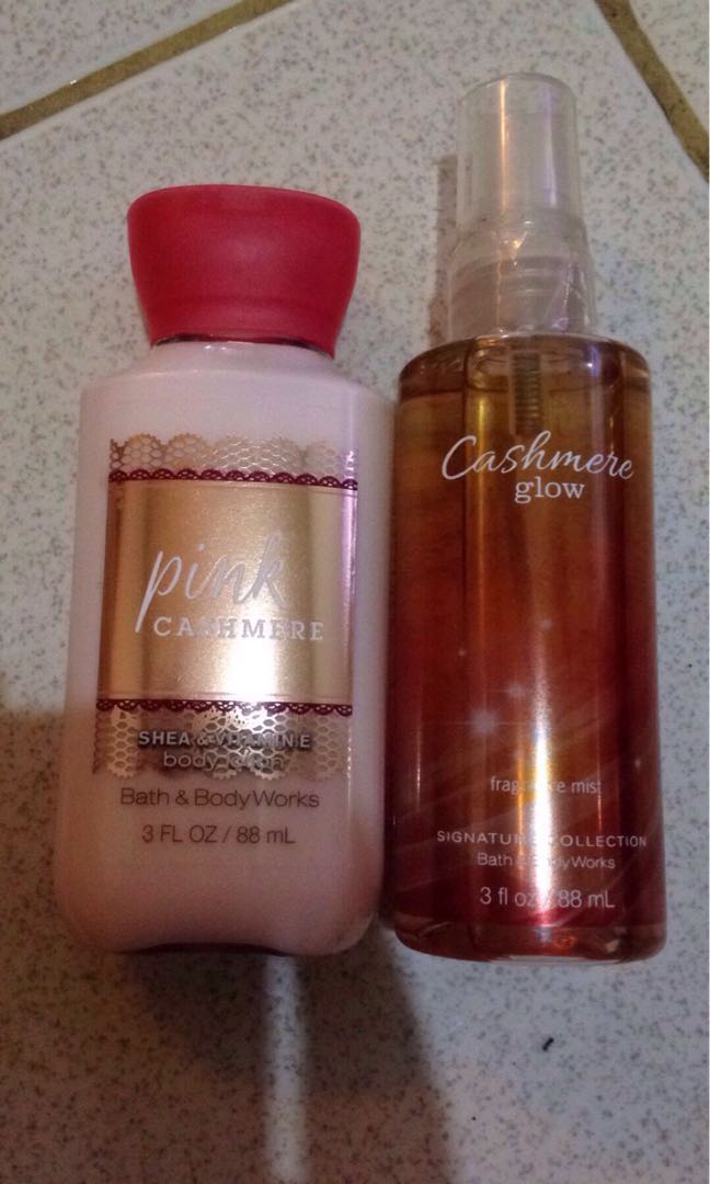 authentic bath and body works lotion and mist set