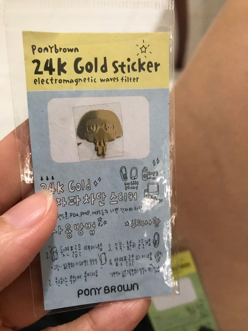 ponybrown 24k gold sticker