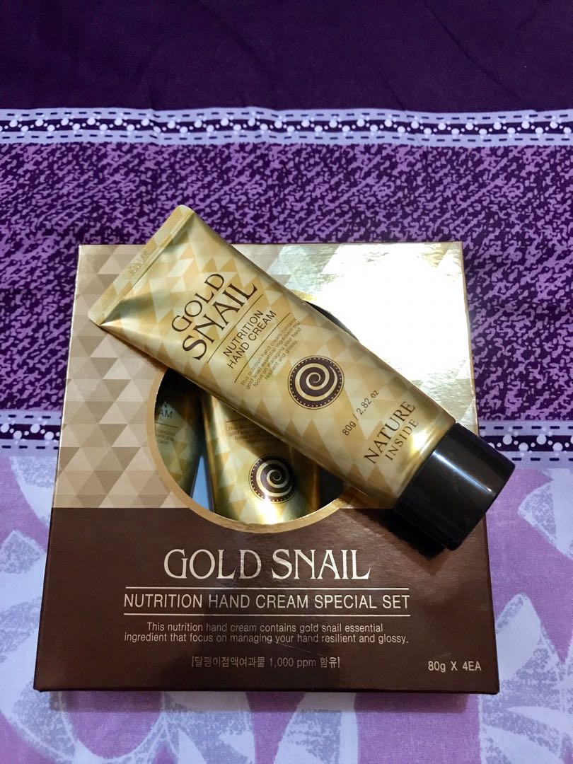 gold snail黄金蜗牛润泽护手霜