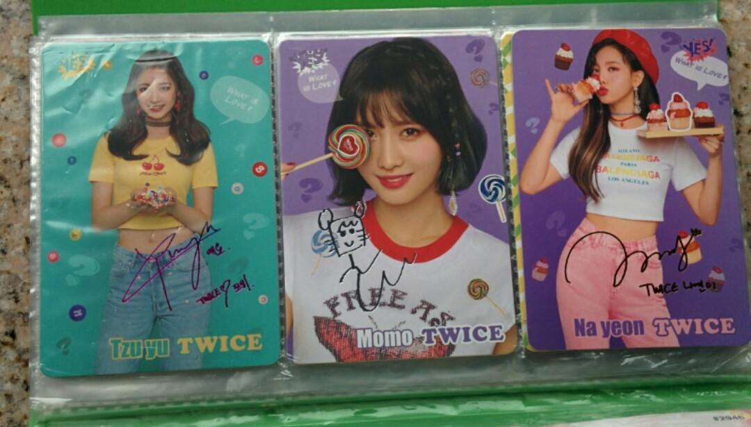 twice yes card 有签名