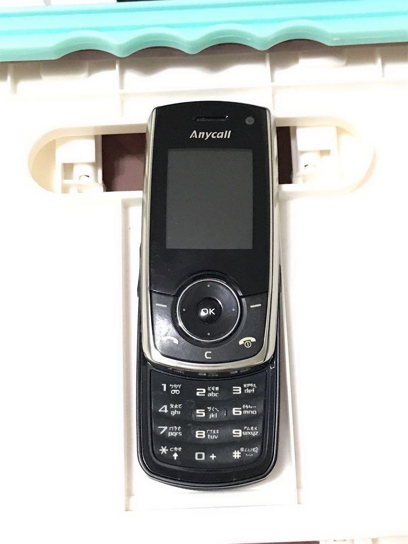 二手手机 samsung 三星 anycall sgh-j758 空机 滑盖式手机 无电池