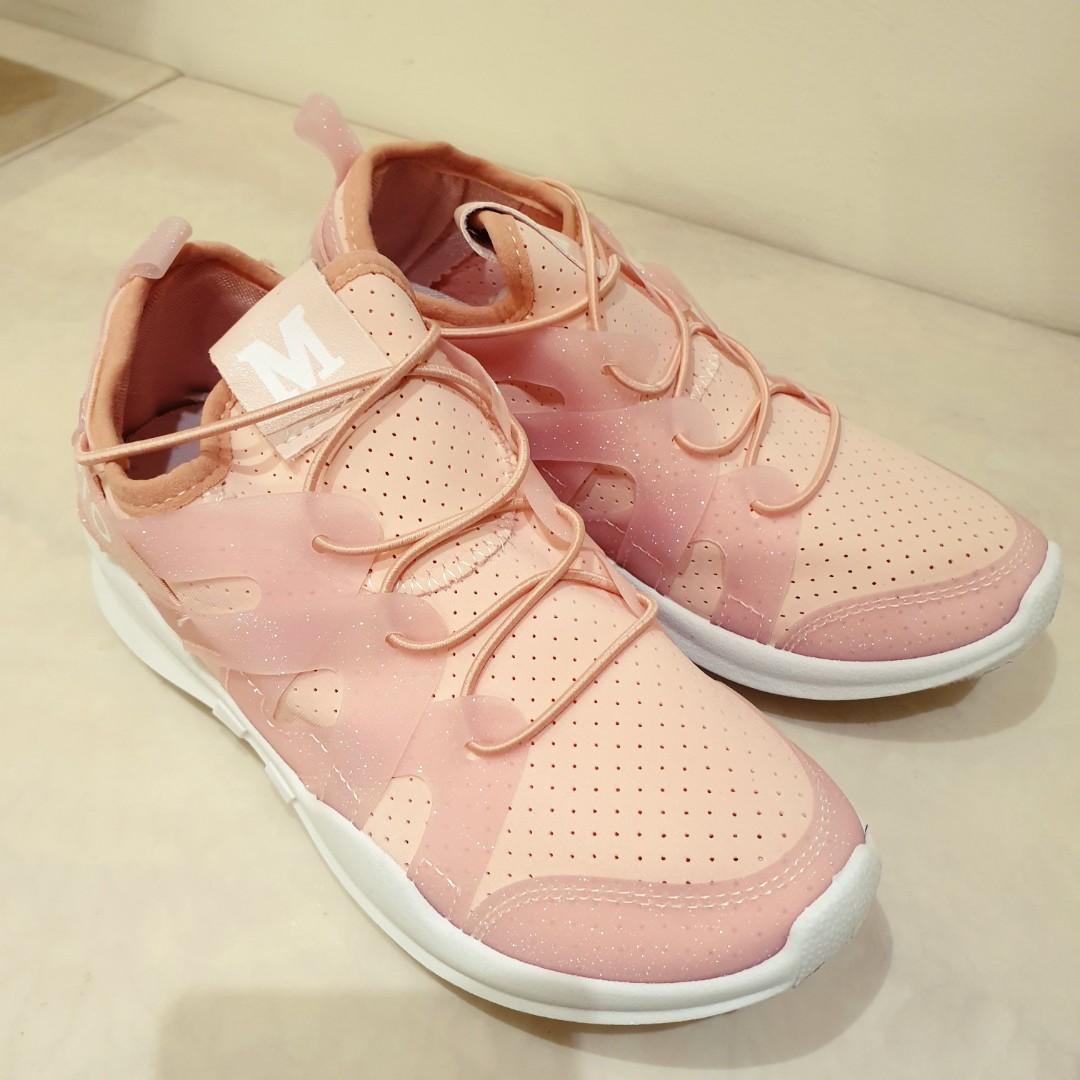 韩系 日系 / 蜜桃粉色 果冻增高鞋 时尚运动鞋