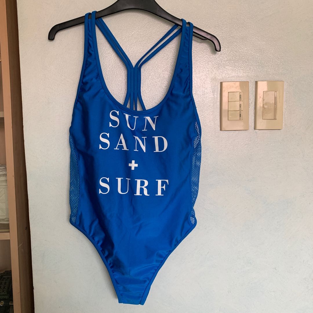 One Piece Bikini Blue Women S Fashion Swimwear Bikinis Swimsuits