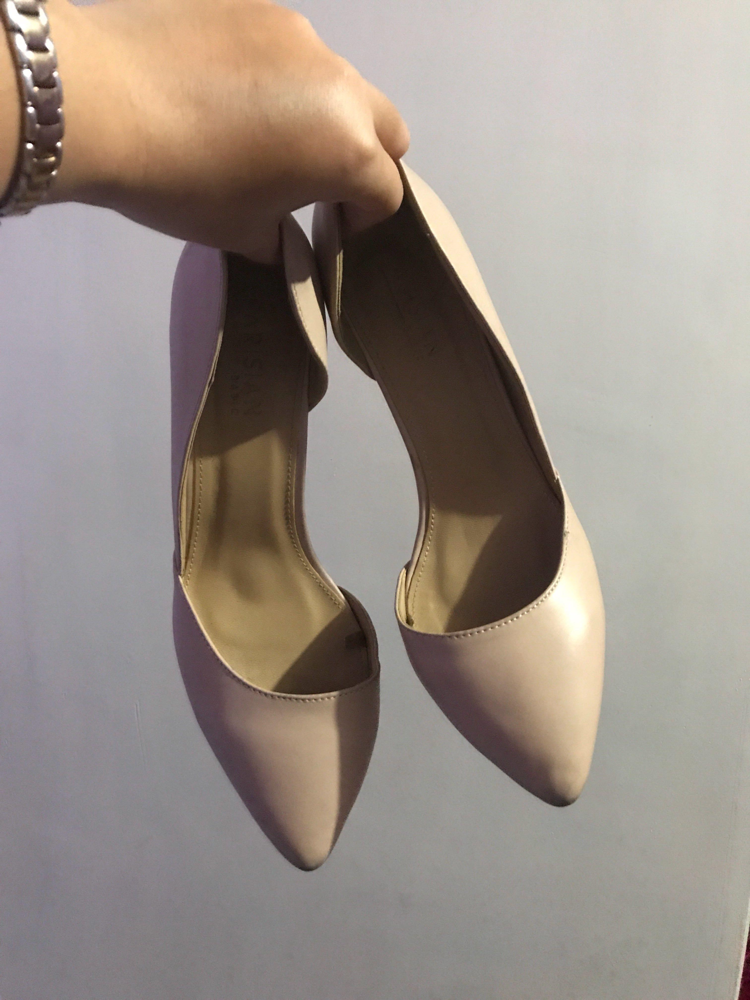 Parisian Nude Heels Women S Fashion Footwear Heels On Carousell