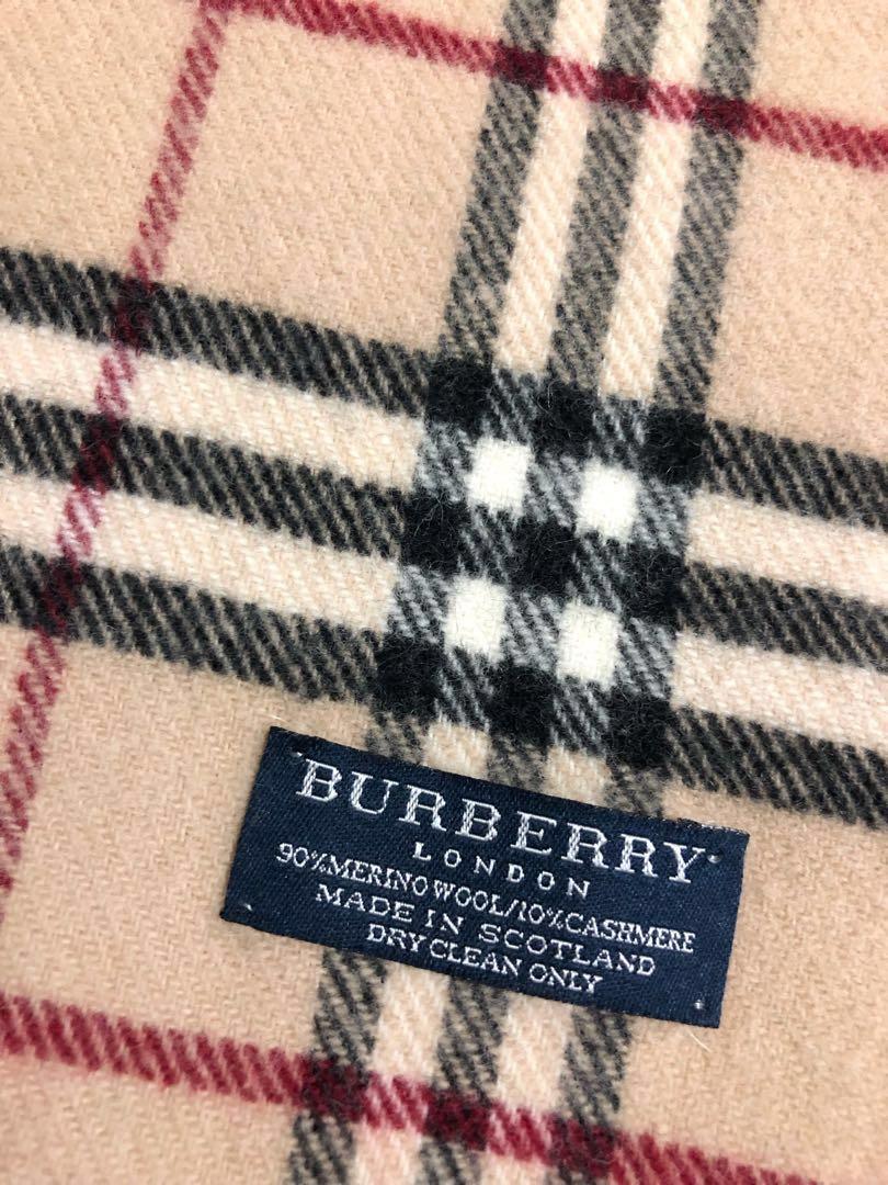 英国burberry 经典格纹羊毛围巾