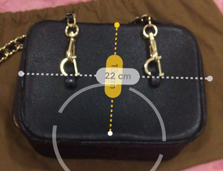 authentic chanel vanity bag - caviar leather