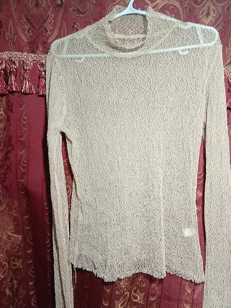 See Thru Nude Cover Up Women S Fashion Tops Others Tops On Carousell