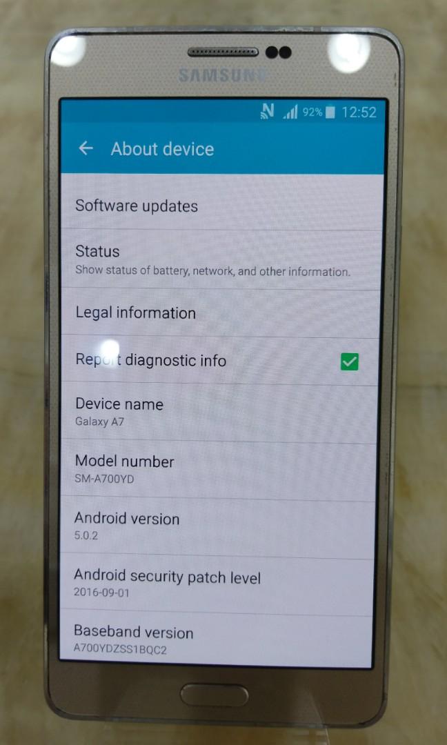 samsung galaxy a7 (16gb,4g lte)
