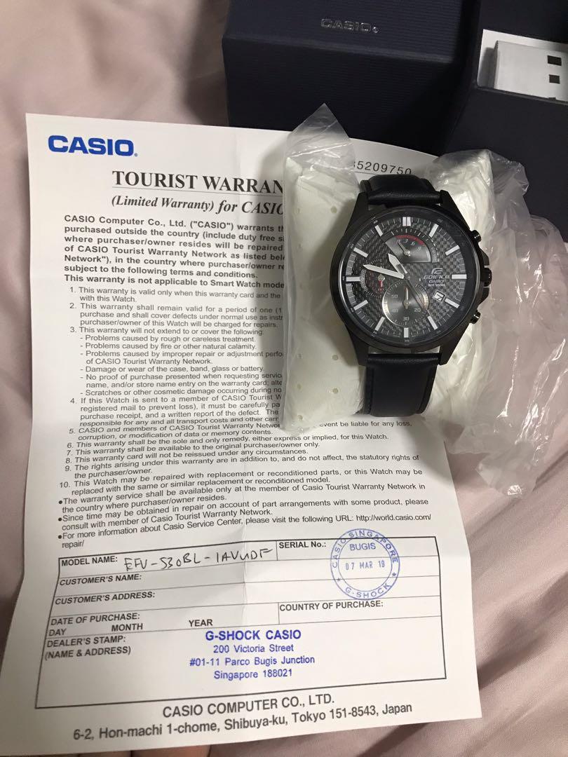 casio edifice watch $130