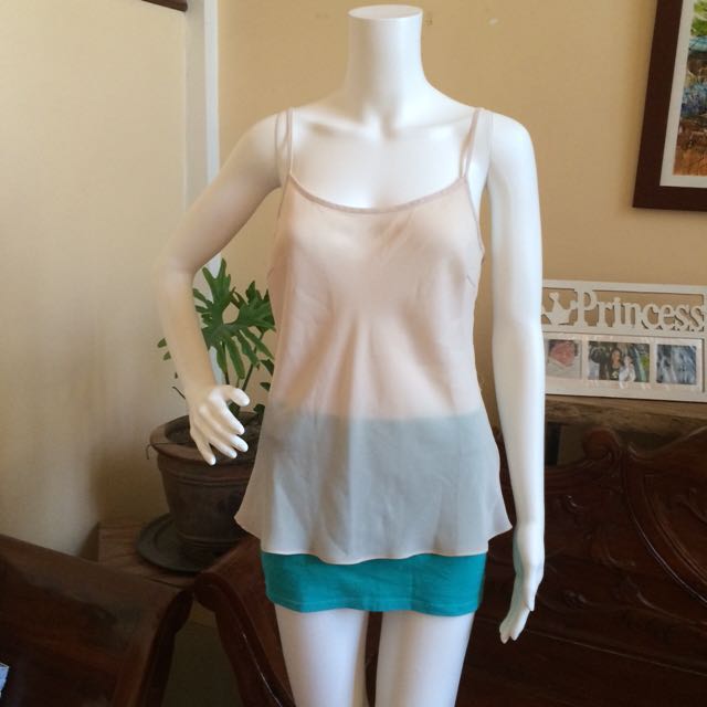 Monsoon Nude Sheer Top Women S Fashion Tops Others Tops On Carousell