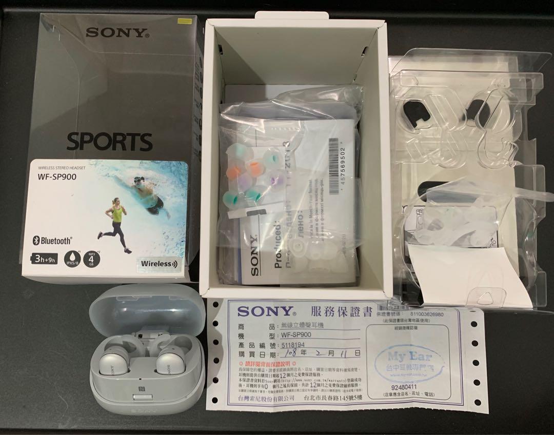 sony wf-sp900 防水运动 真无线耳机