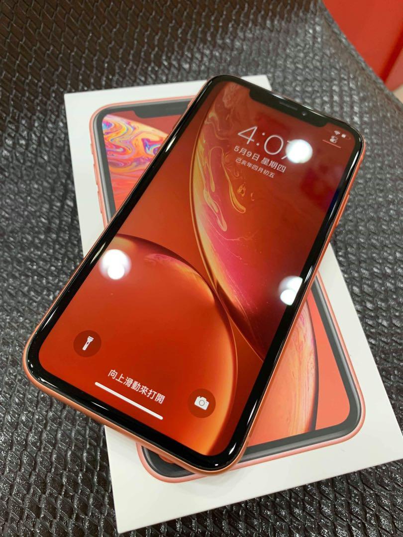 iphone xr 64 珊瑚橘保固至2020/04