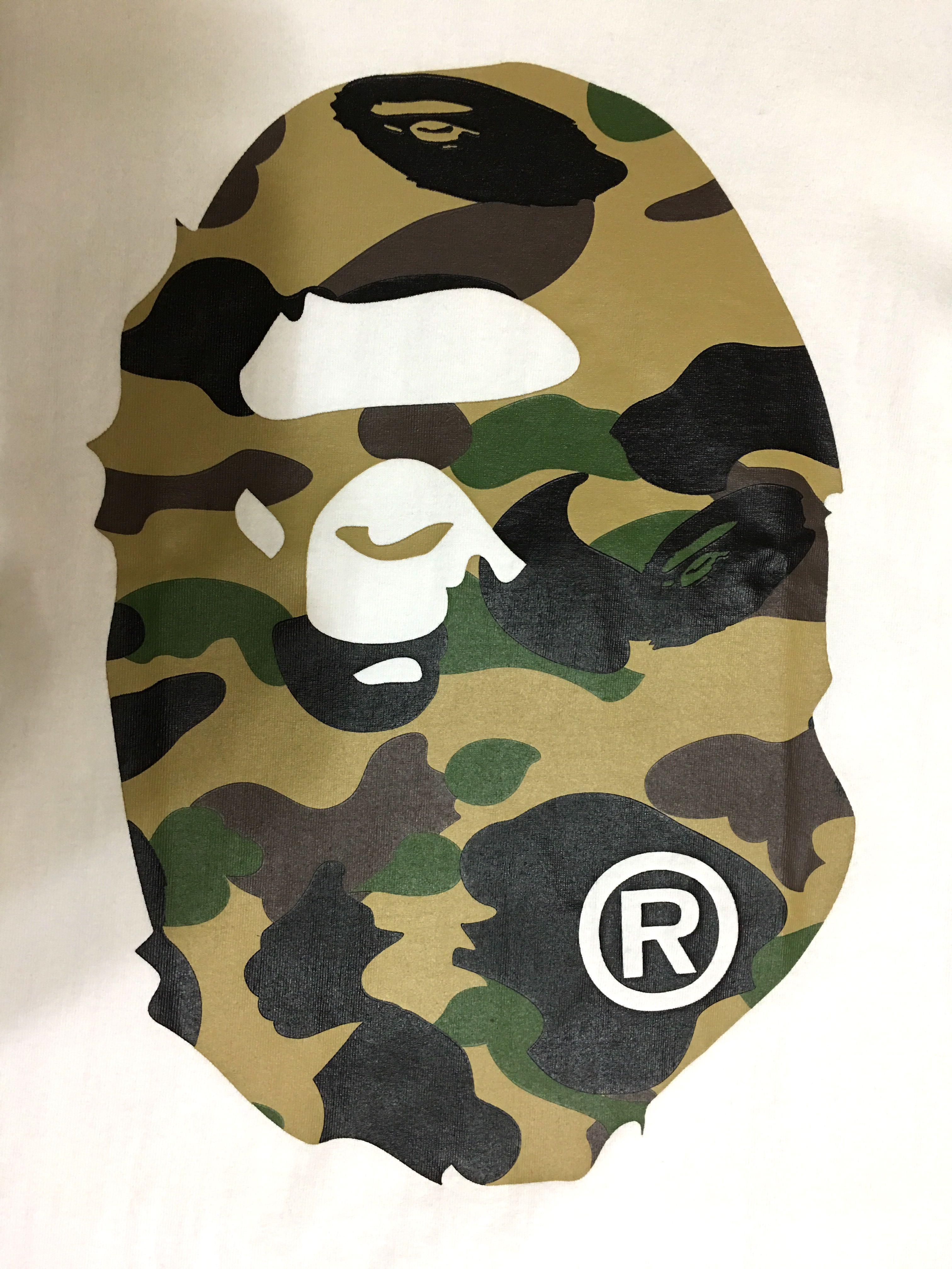 bape 猿人头 camo 双面猿人 大logo